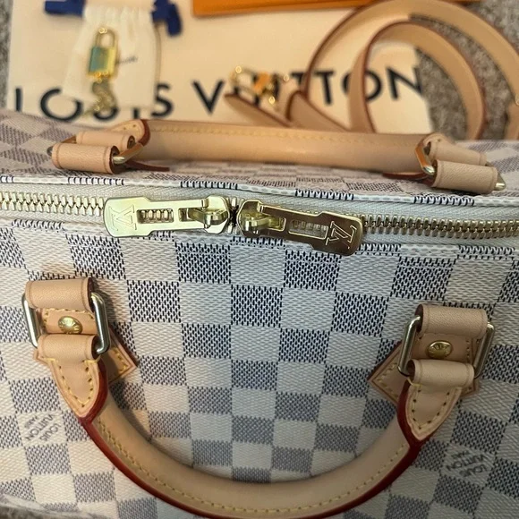 Louis Vuitton Speedy Bandouliere 30 Azur - Picture 7 of 13